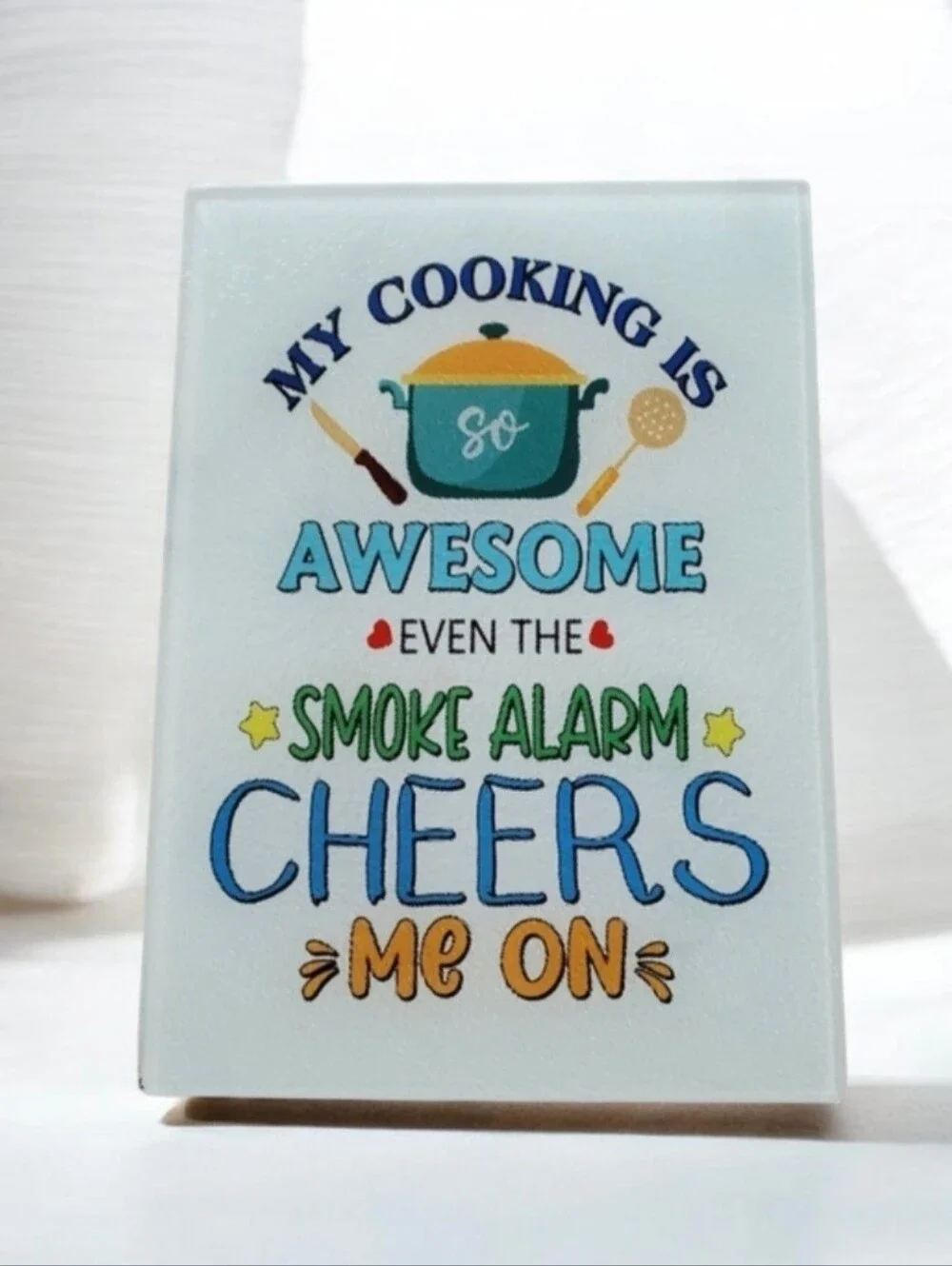 My cooking is so awesome Glass Cutting Board